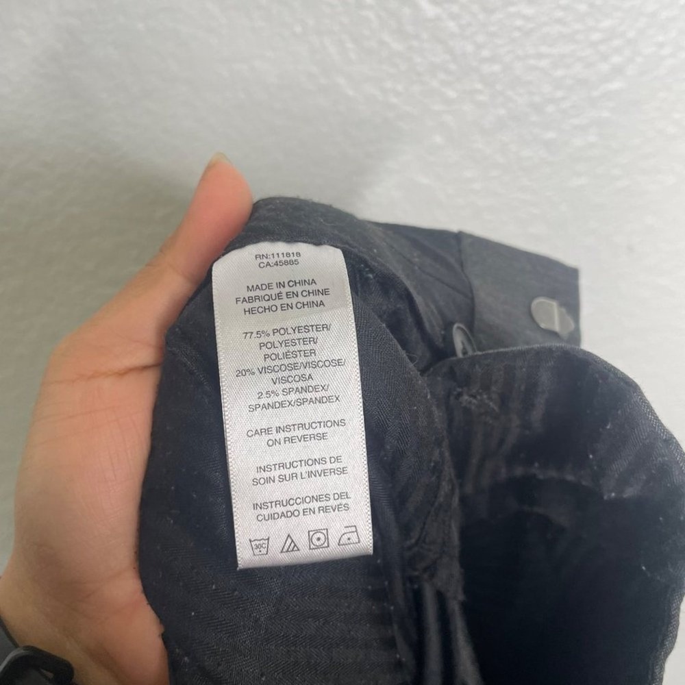 Michael Kors Mens Dress Pants 32x30 Charcoal Gray Heather Stretch Flat Front - Picture 4 of 15